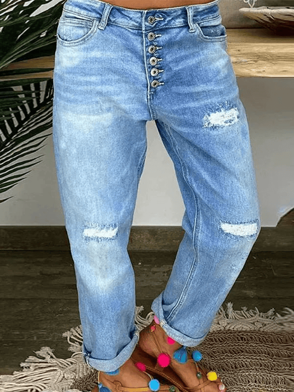 Sabrina™ Elasticizzato Strappato